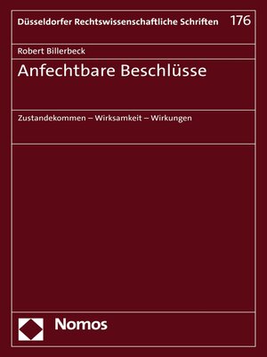 cover image of Anfechtbare Beschlüsse